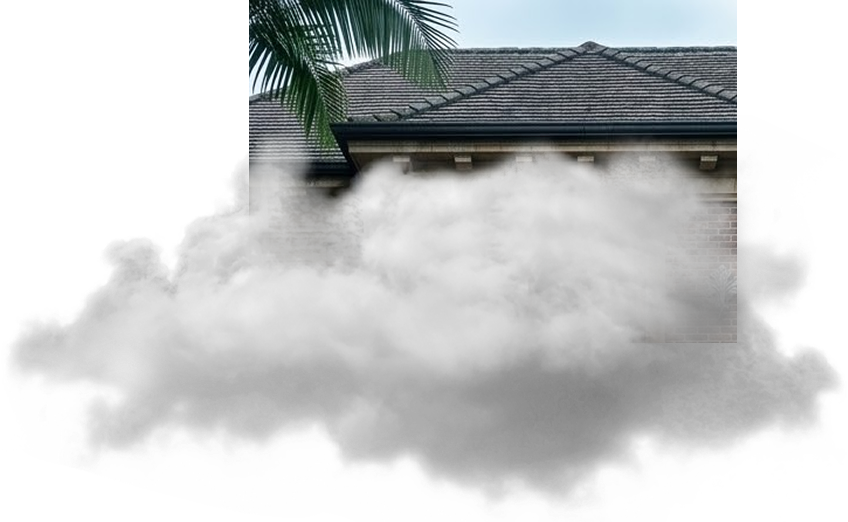 House and Clouds